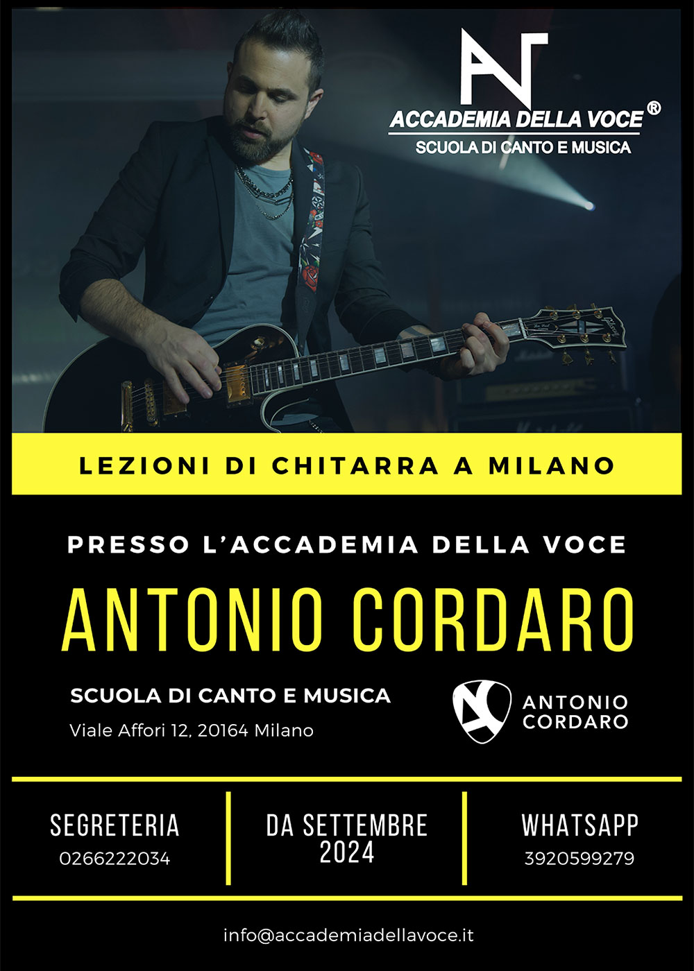 lezioni di chitarra a milano raffaele cordaro accademia della voce